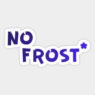 No frost Sticker